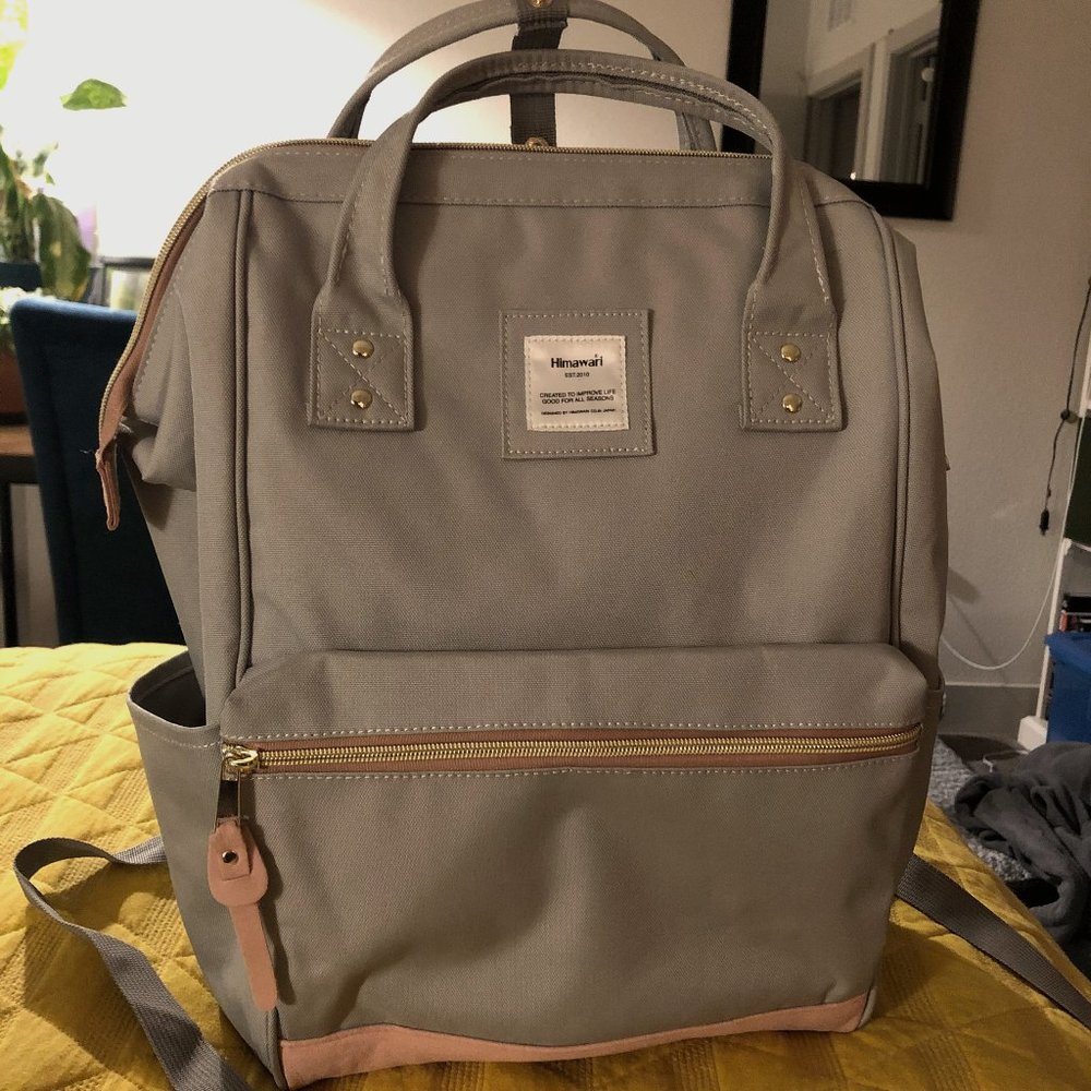 Waterproof USB Charger Student Himawari Backpack